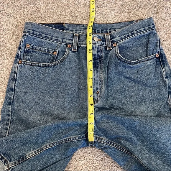 LEVI'S 550 Levi Shorts Men’s Size 33 Denim Blue Jean Bermuda Jorts Shorts 10” in - Picture 10 of 12